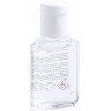Gel hidroalcoólico personalizado com adesivo de comunhão em saquinho de organza