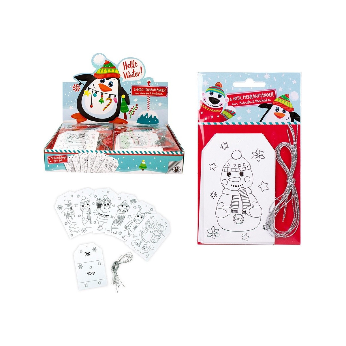 Pacote de cartões de Natal personalizáveis para crianças