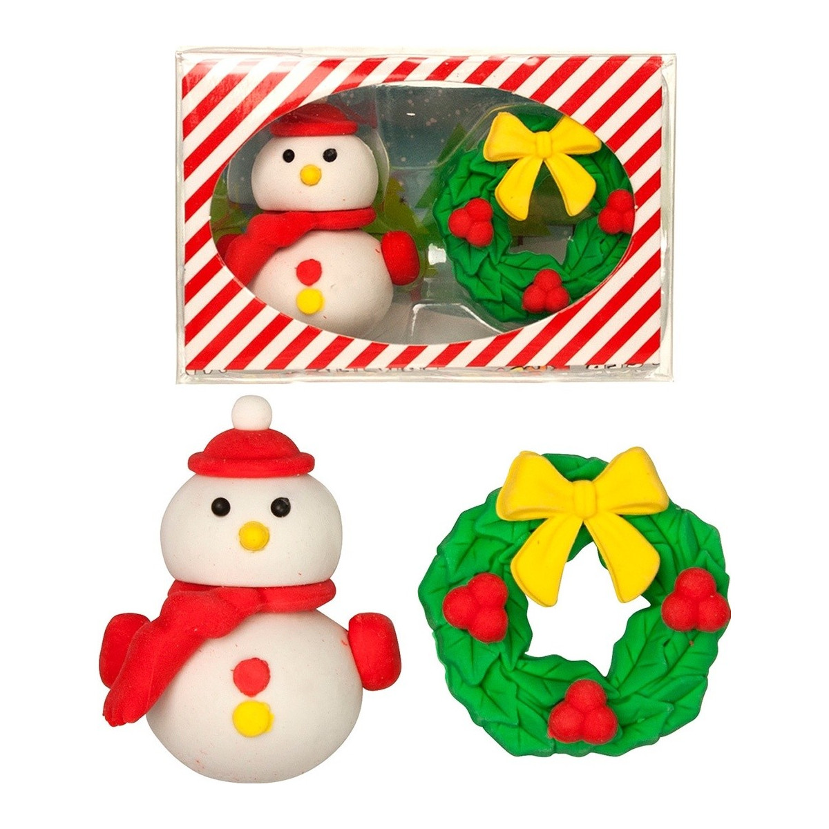 Conjunto de 2 borrachas de Natal