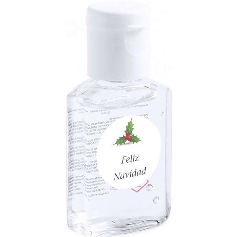 Frasco personalizável de gel hidroalcoólico para o Natal