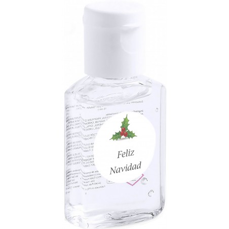 Frasco personalizável de gel hidroalcoólico para o Natal