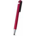 Caneta com suporte e ponteiro vermelho natalino personalizável