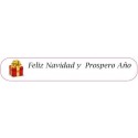 Caneta com suporte e ponteiro vermelho natalino personalizável