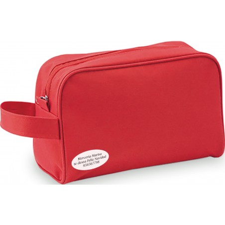 Necessaire vermelho personalizado para empresa