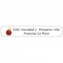 Pastilheiro vermelho com envelope personalizado para o Natal