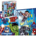 Conjunto de quebra cabeças de 20 peças da marvel super heroes