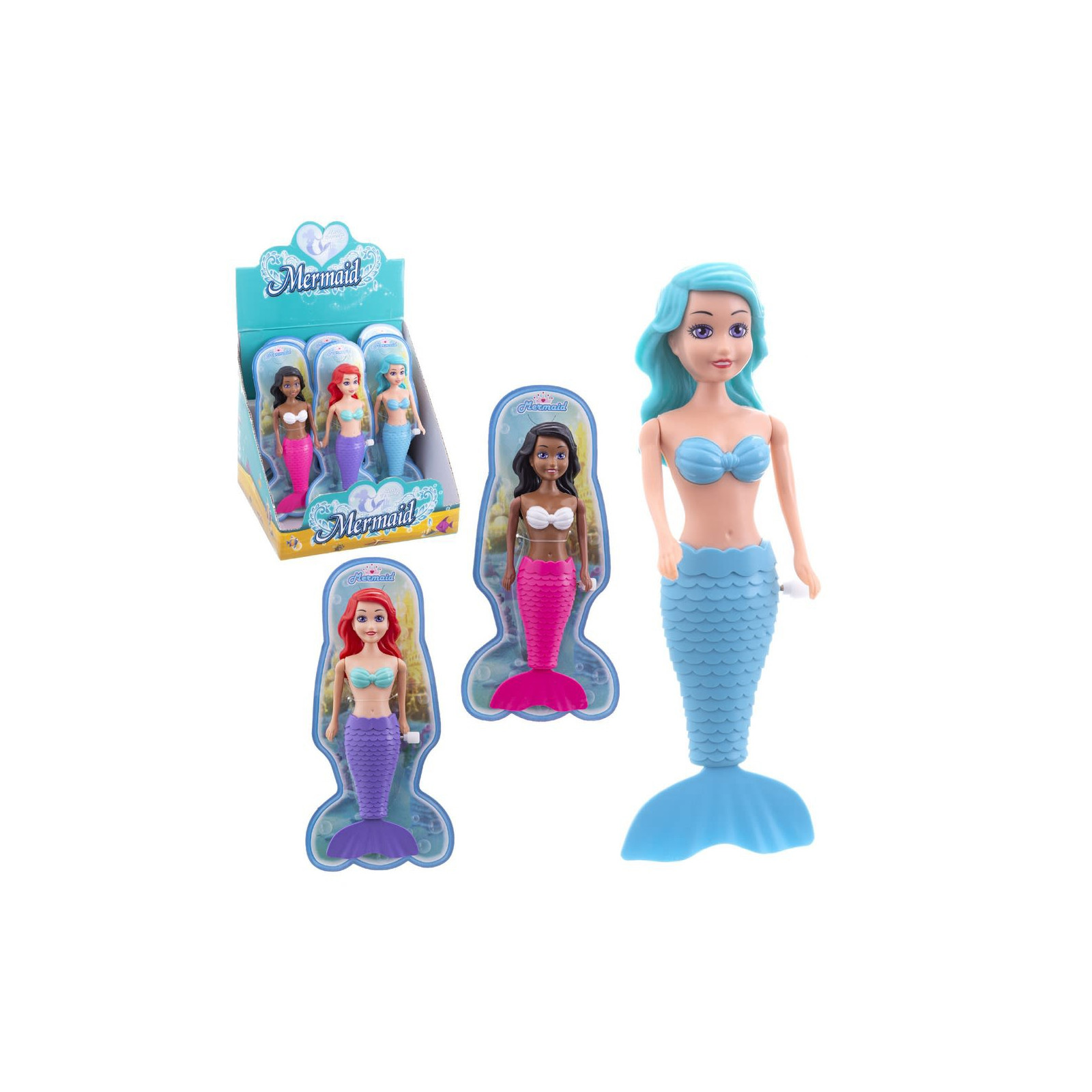 Sereia nadadora a corda