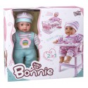 Bonnie doll 2 em 1 berço cadeira alta e sons