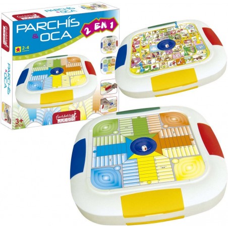 Parchís e oca com dado automático