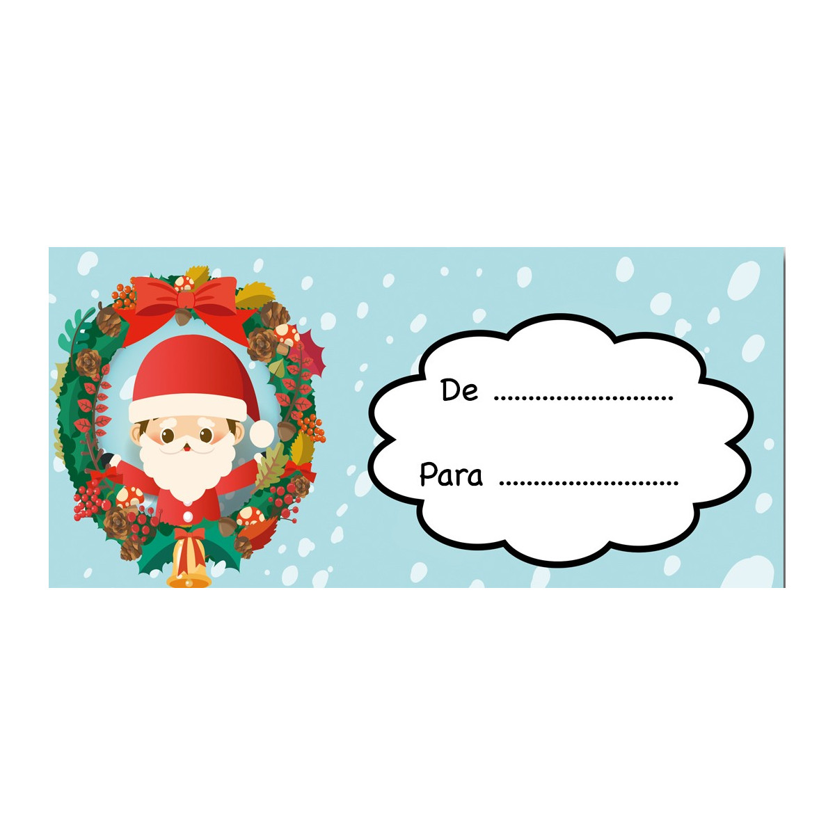 Etiquetas adesivas de Natal
