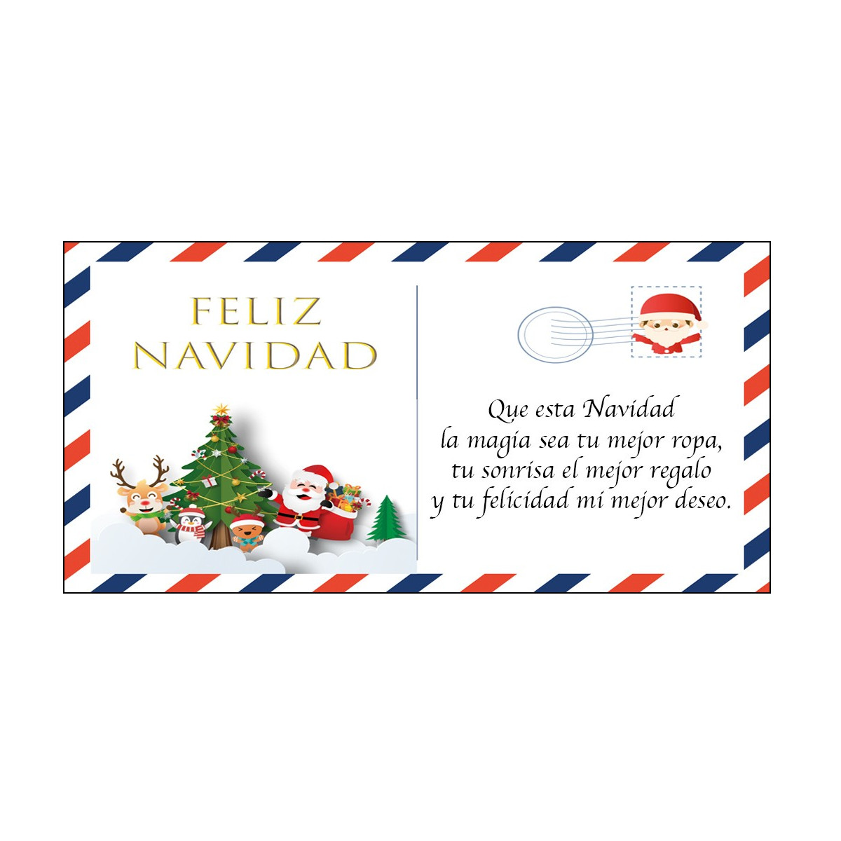 Cartão de Natal personalizado