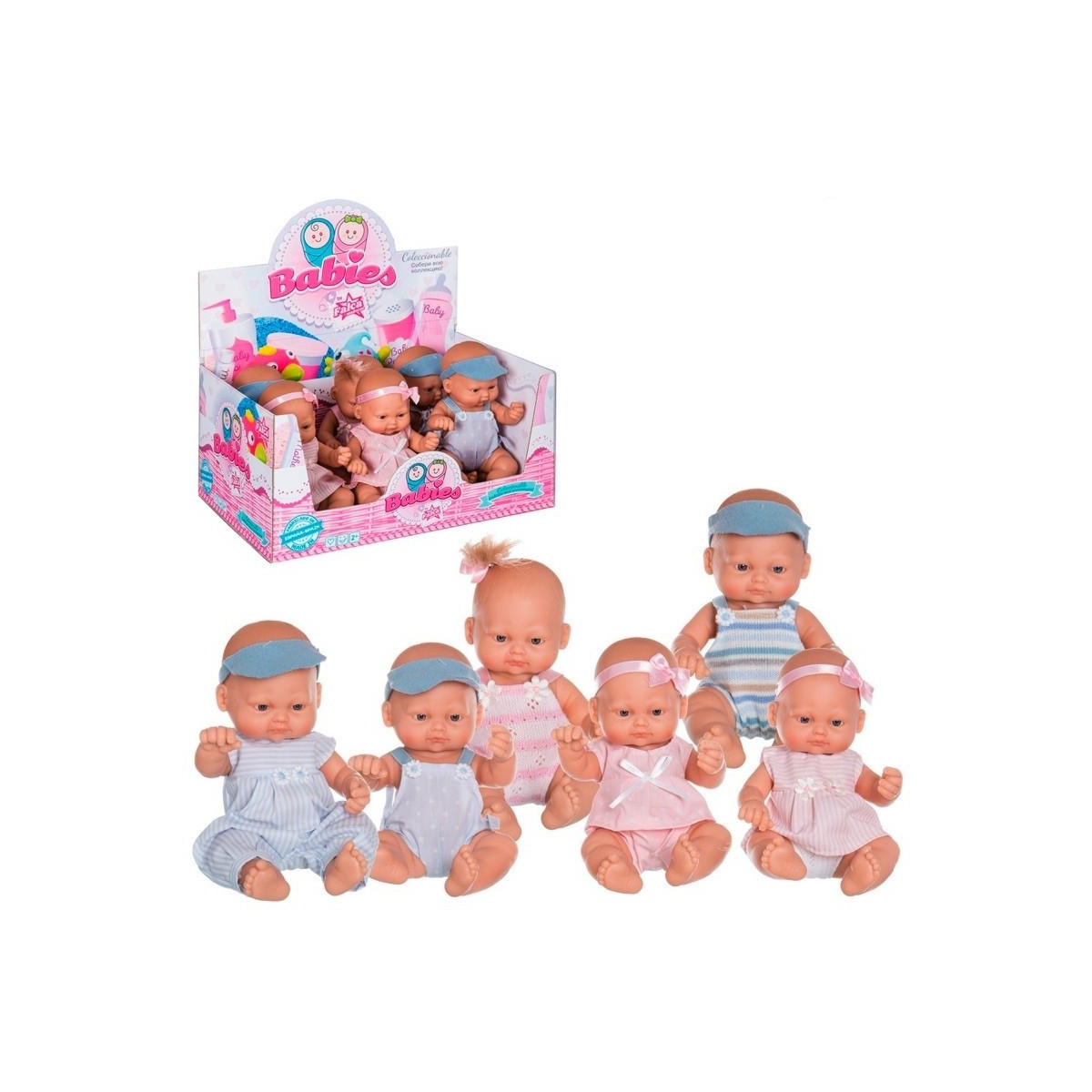 Boneco bebê recém-nascido 25 cm