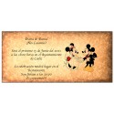 Convites de casamento retrô da Disney