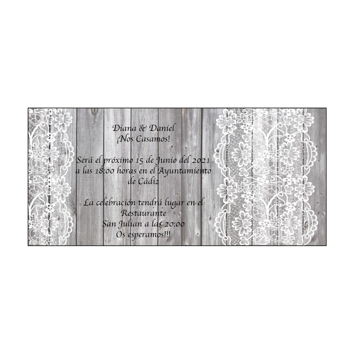Convites de casamento elegantes