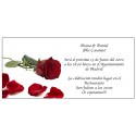 Convites de casamento com flores cor de rosa