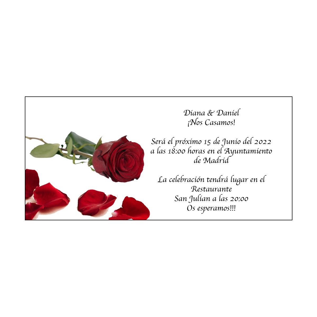Convites de casamento com flores cor de rosa