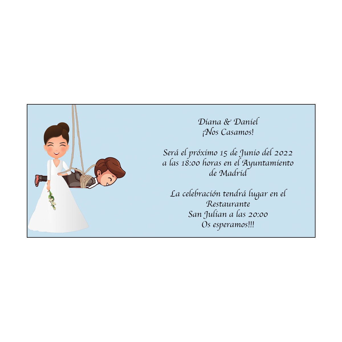 Convites de casamento engraçados