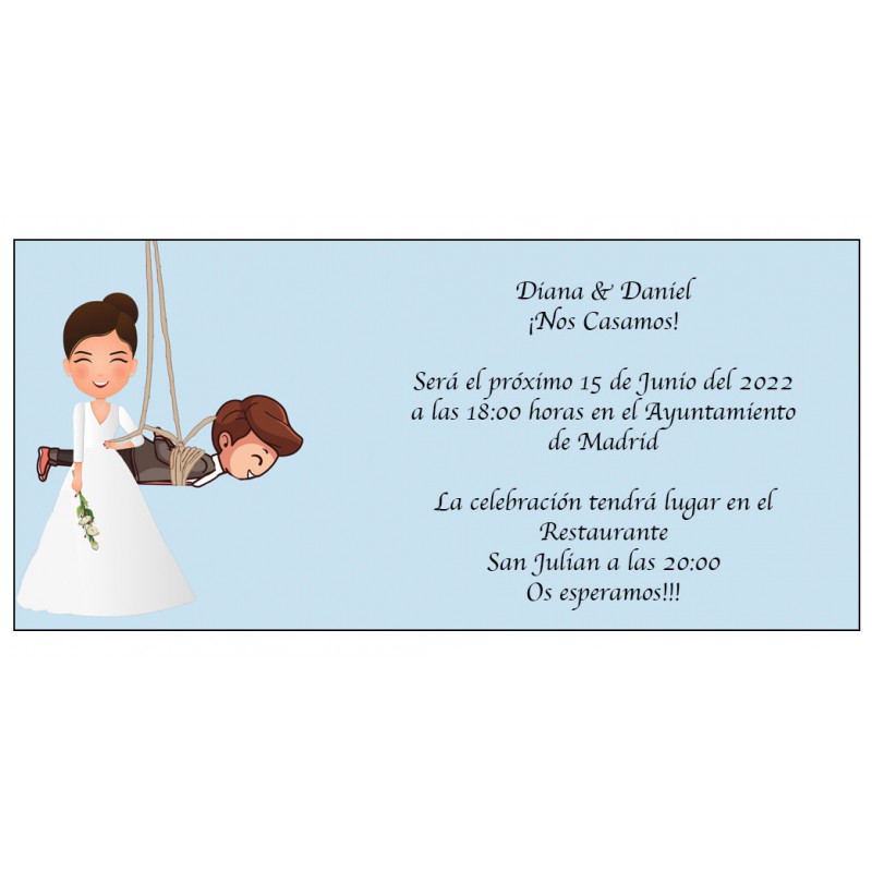 Convites de casamento engraçados