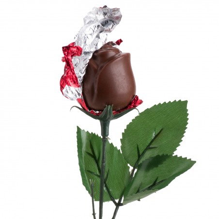 Rosa de chocolate para dar de presente