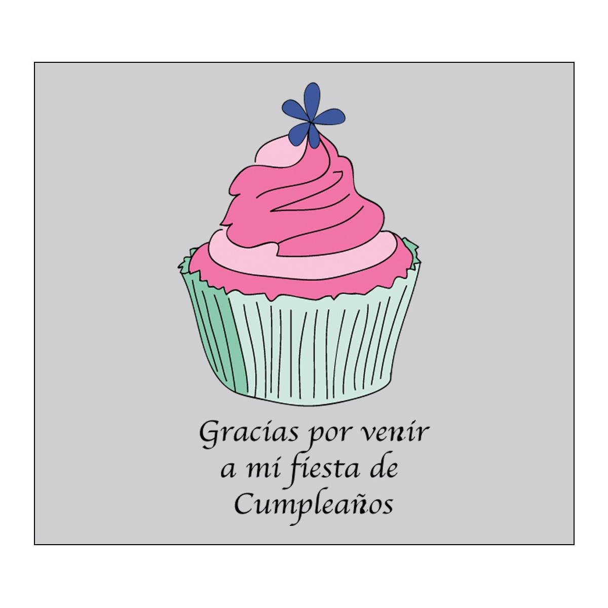 Adesivo agradecimento aniversário