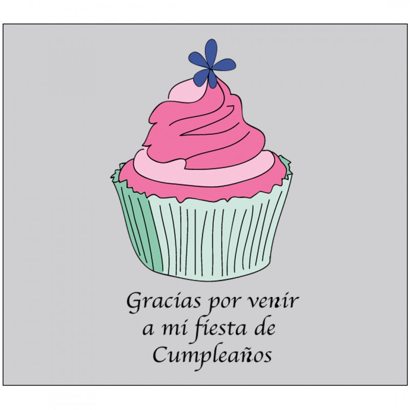 Adesivo agradecimento aniversário