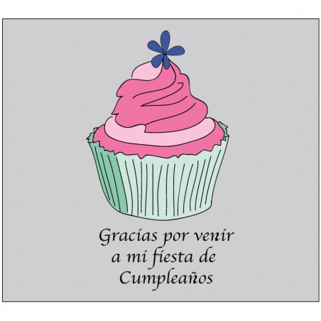 Adesivo agradecimento aniversário