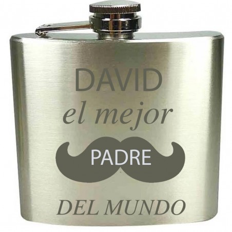 Flask gravada a laser personalizada para o dia dos pais