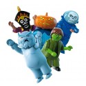 Display com 48 pacotes surpresa de playmobil da série scooby doo