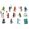 Display com 48 pacotes surpresa de playmobil da série scooby doo