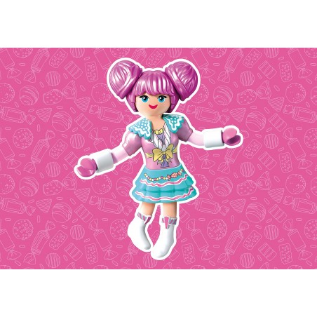 Caixa surpresa com rosalee candy world playmobil serie 1