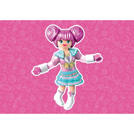 Caixa surpresa com Rosalee Candy World Playmobil série 1