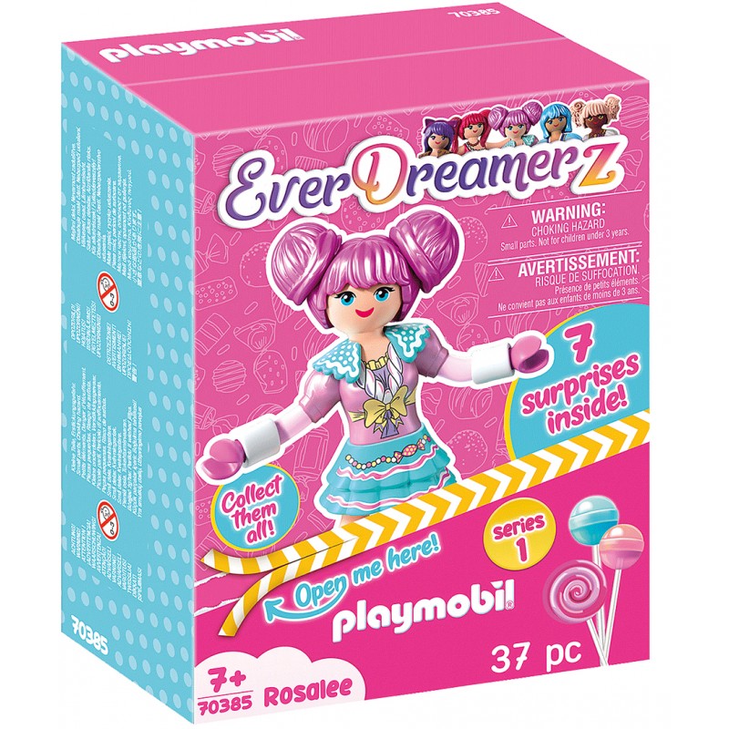 Caixa surpresa com Rosalee Candy World Playmobil série 1