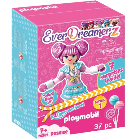 Caixa surpresa com Rosalee Candy World Playmobil série 1