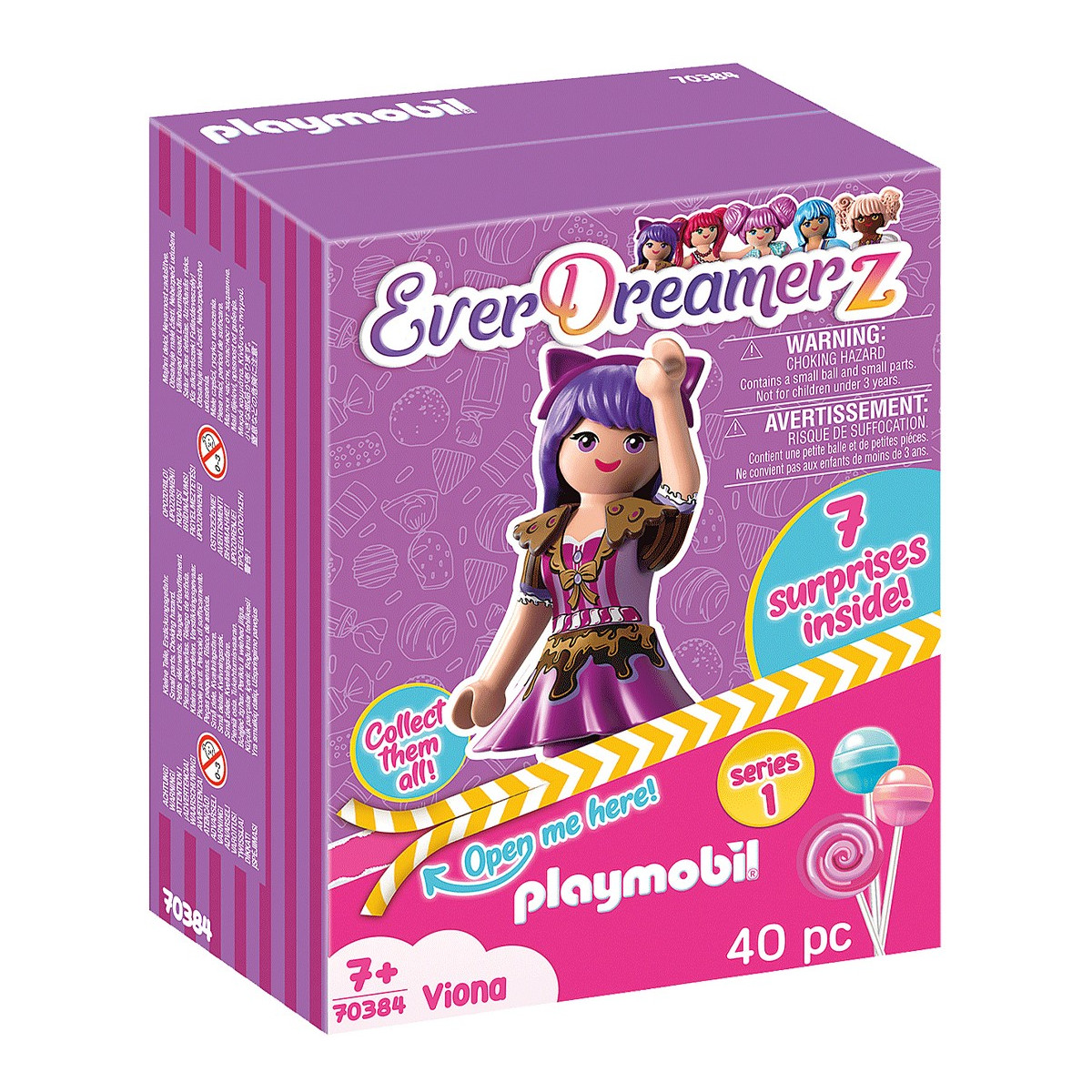 Caixa surpresa playmobil viona candy world series 1