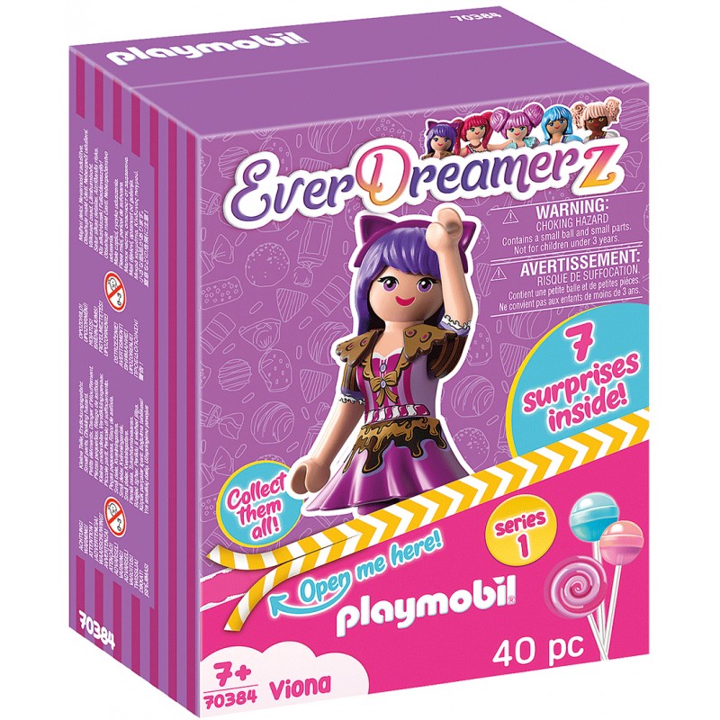 Caixa surpresa playmobil viona candy world série 1