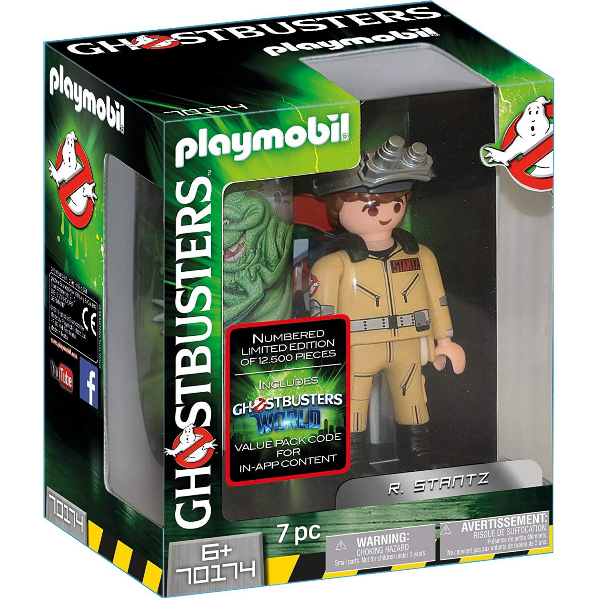 Figura colecionável r. stantz ghostbusters de playmobil