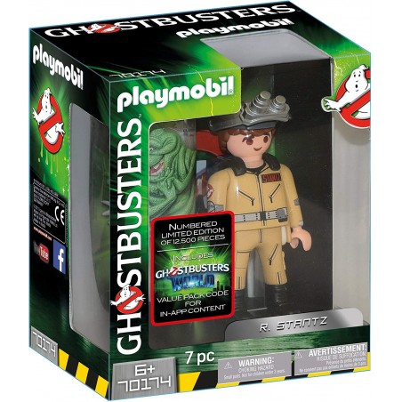 Figura colecionável r. stantz ghostbusters de playmobil