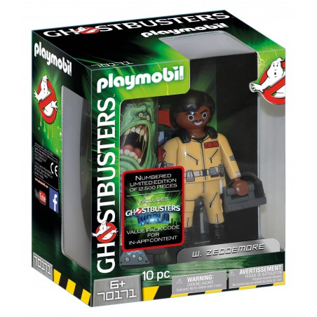 Figura de coleção ilimitada de playmobil w. zeddemore