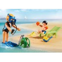 Aulas de esportes aquáticos divertidos para a família playmobil