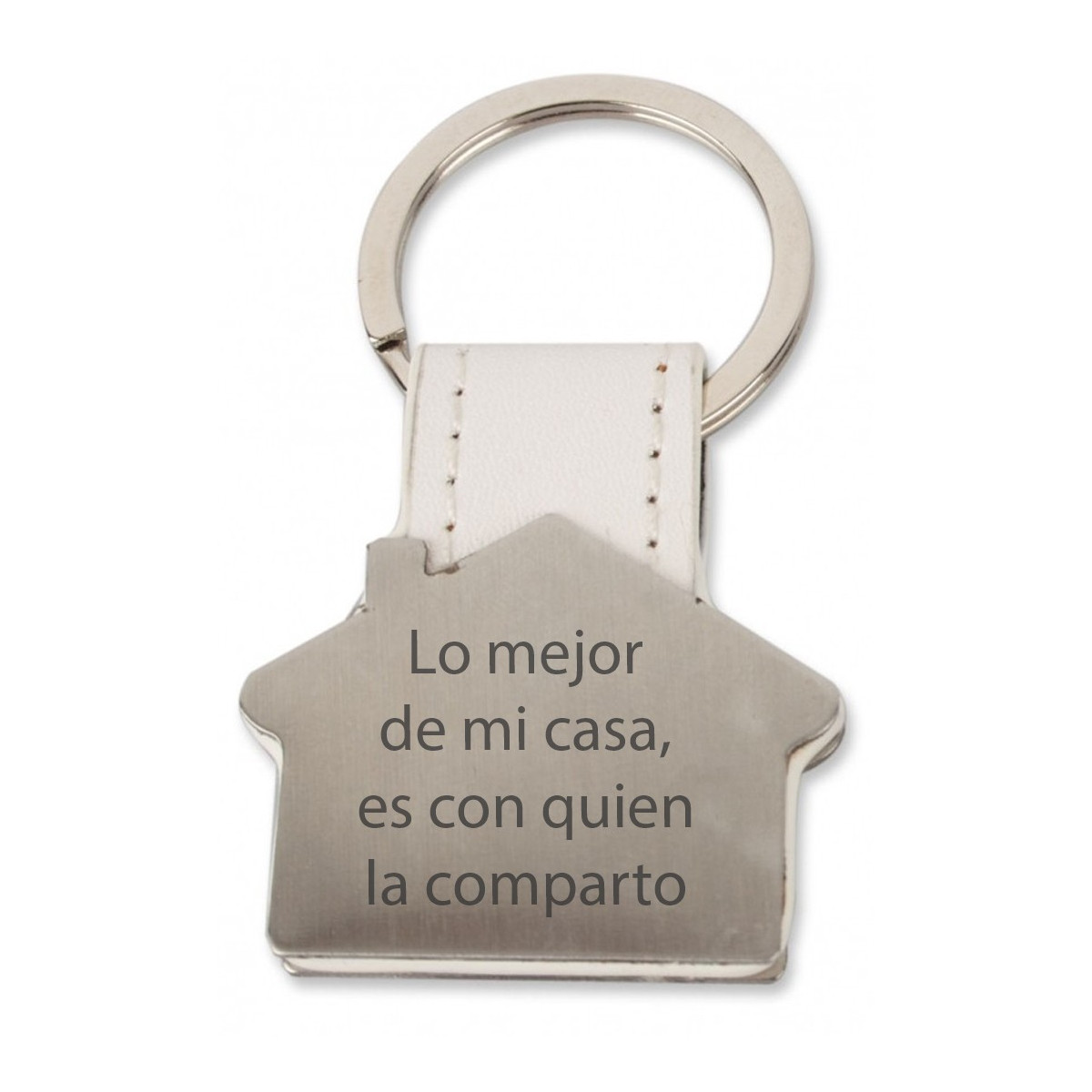 Chaveiro casa gravado com nome ou frase personalizada