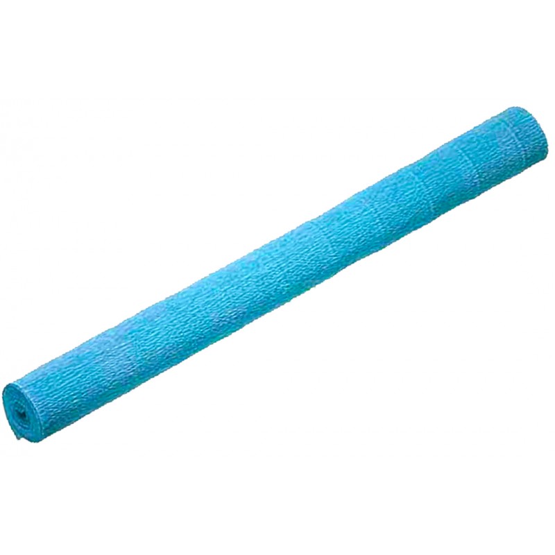 Papel crepom para decorar azul claro