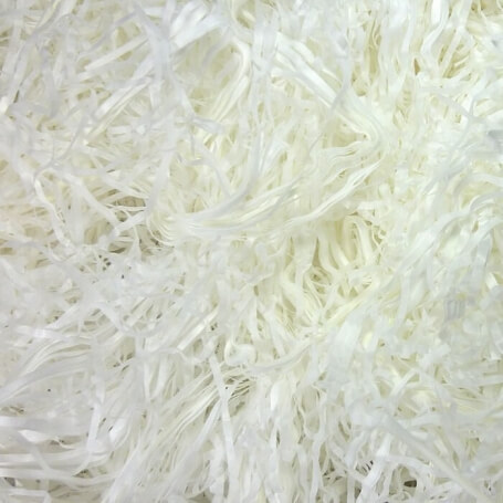Aparas de papel branco de enchimento