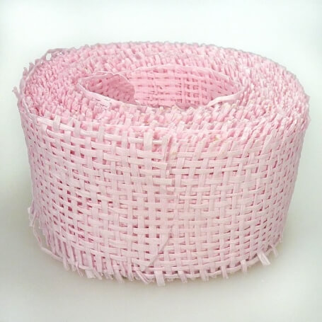 Rolo de fita de grade rosa
