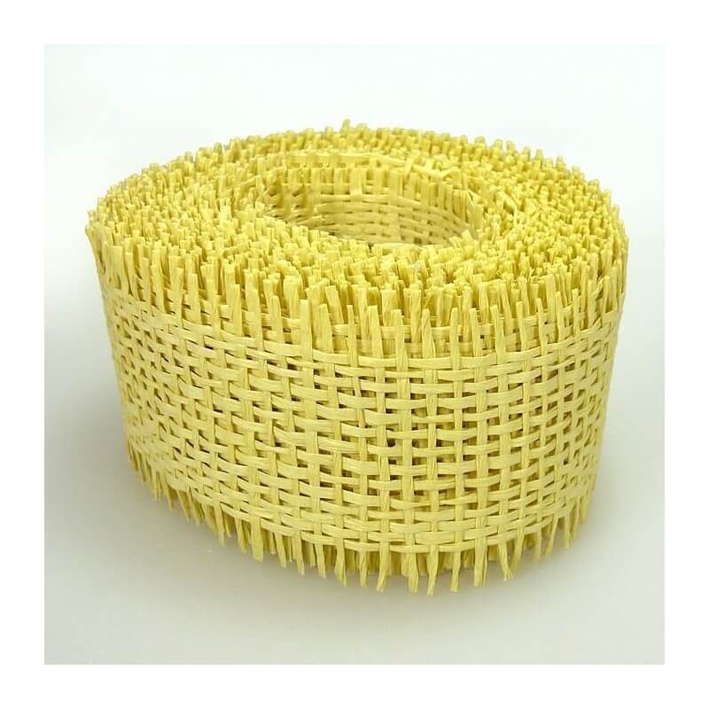 Rolo de fita para decorar natural