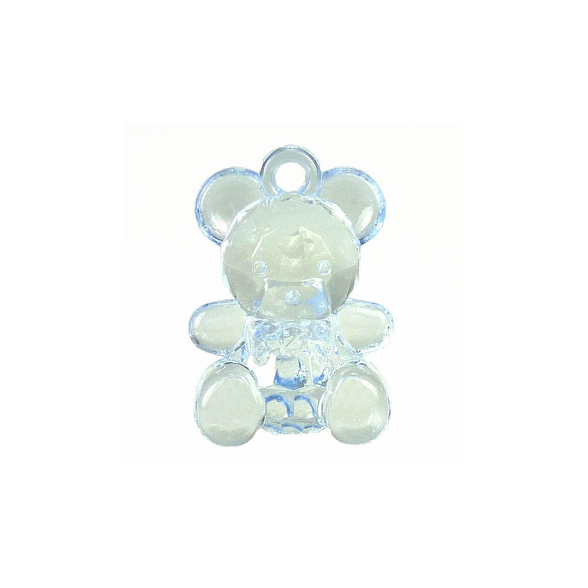 Urso de batismo azul