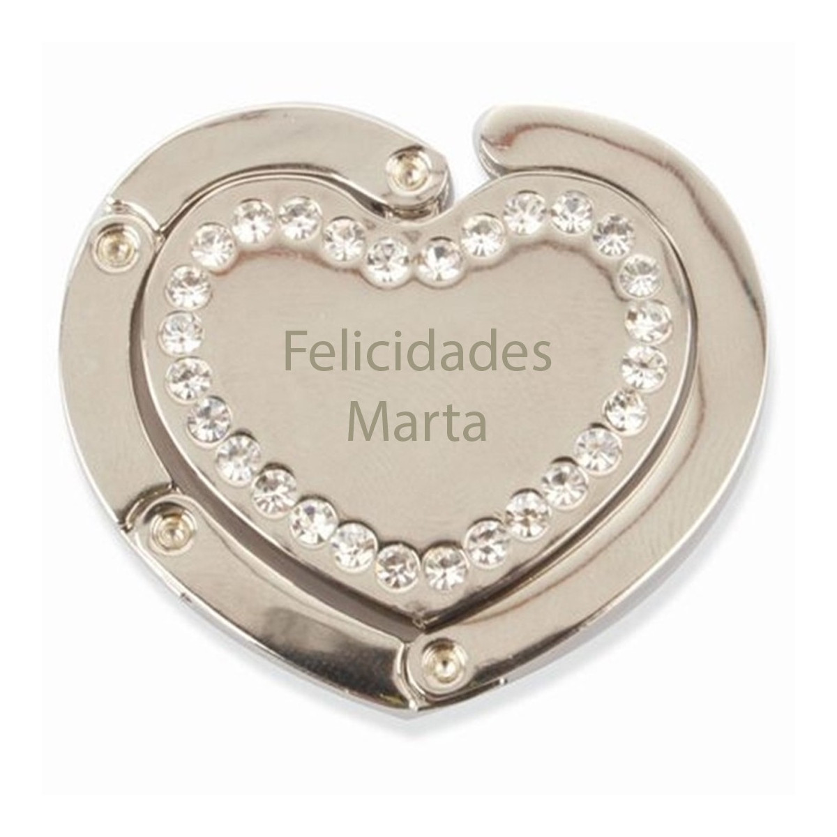 Cabide de bolsa de coração personalizado para presente