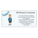 Convite de comunhão infantil personalizado