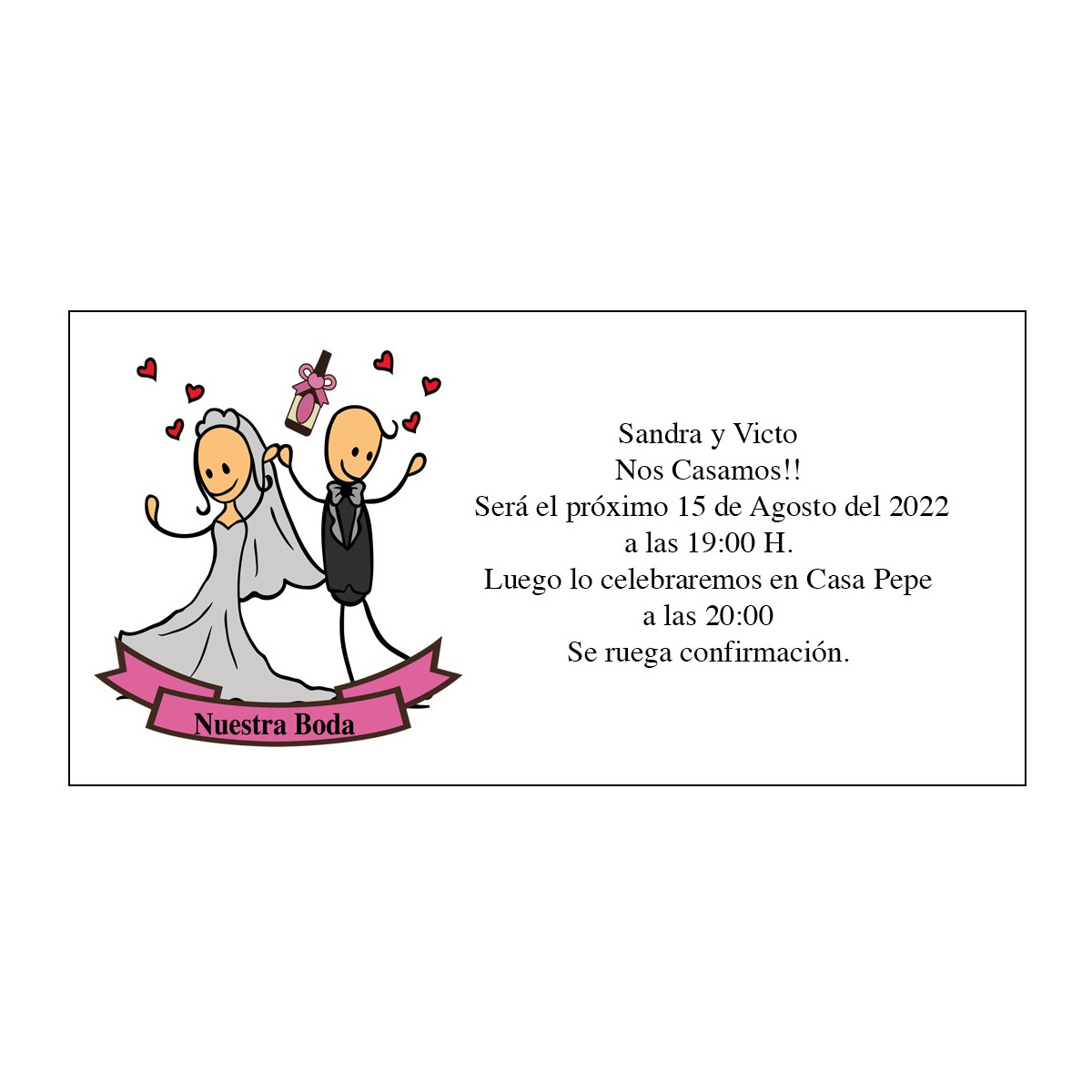 Convites de casamento baratos para noivos dançarinos