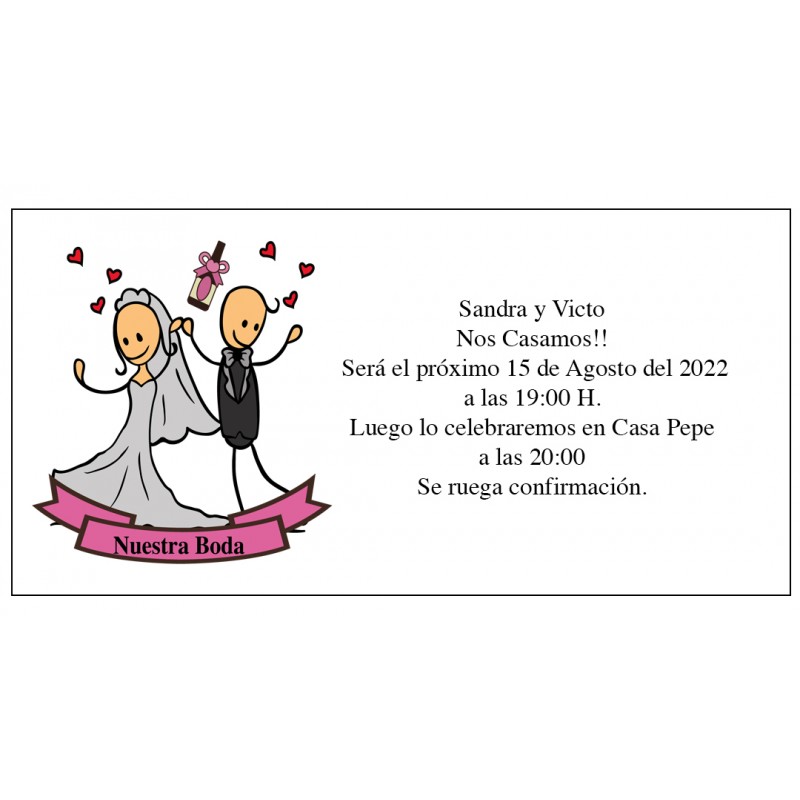 Convites de casamento baratos para noivos dançarinos