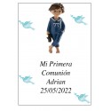 Adesivo de menino da comunhão